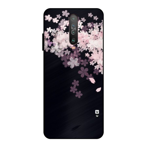 Cherry Flowers Pink Metal Back Case for Poco X2