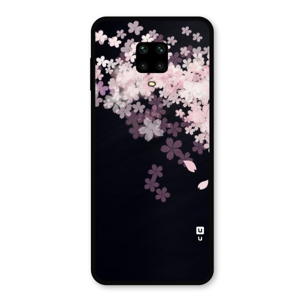 Cherry Flowers Pink Metal Back Case for Redmi Note 9 Pro