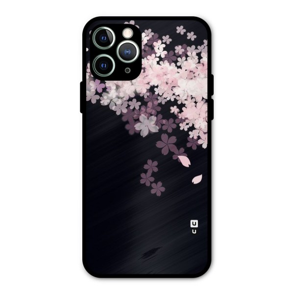 Cherry Flowers Pink Metal Back Case for iPhone 11 Pro Max