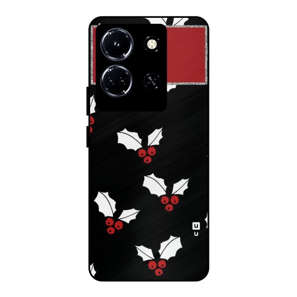 Cherry Leaf Design Metal Back Case for Infinix Note 30 5G