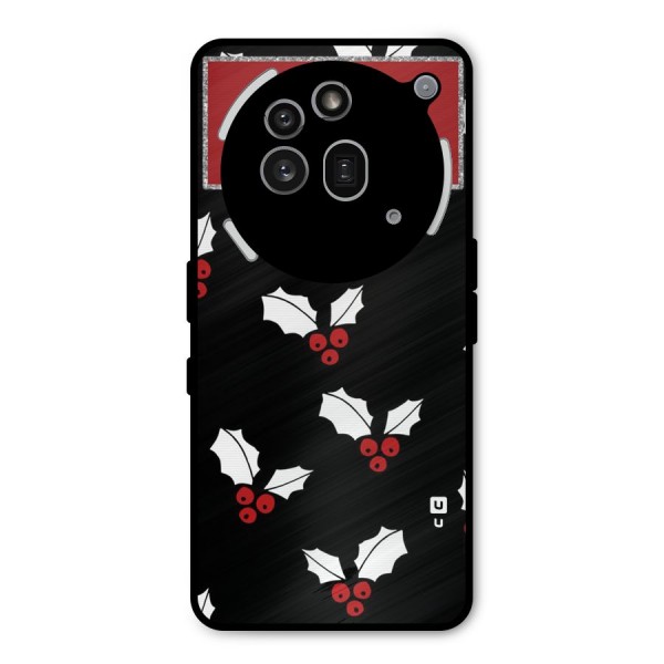 Cherry Leaf Design Metal Back Case for Nothing Phone 3a Pro