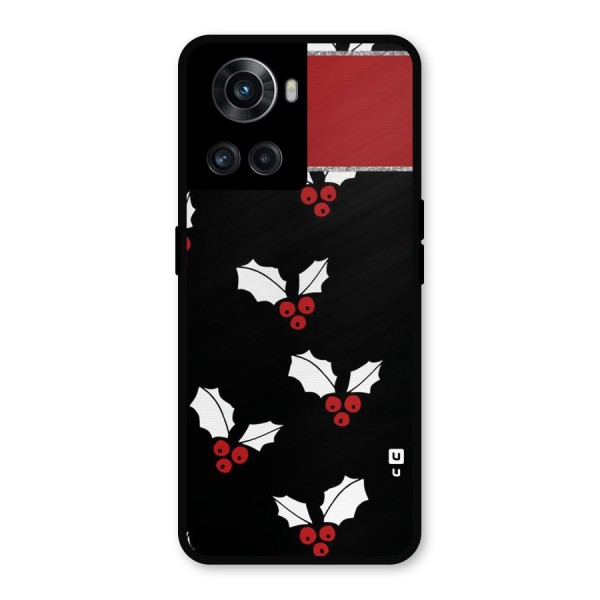 Cherry Leaf Design Metal Back Case for OnePlus 10R