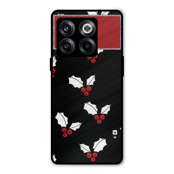 Cherry Leaf Design Metal Back Case for OnePlus 10T