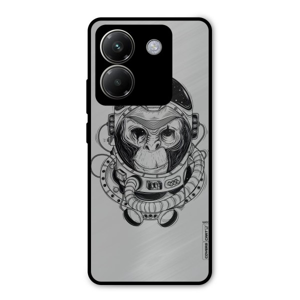 Chimpanzee Astronaut Metal Back Case for Poco M7 Pro 5G
