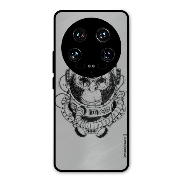 Chimpanzee Astronaut Metal Back Case for Xiaomi 14 Ultra