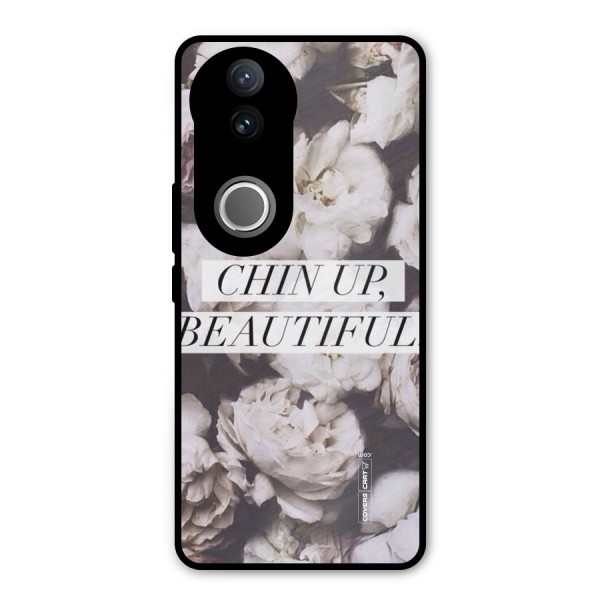 Chin Up Beautiful Metal Back Case for Vivo V50e