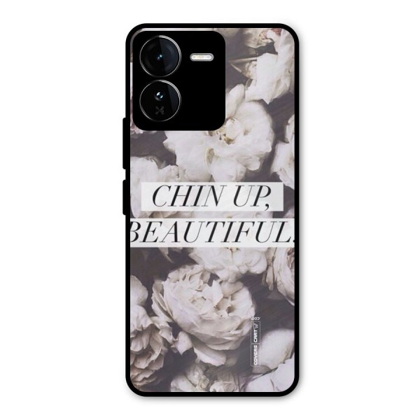 Chin Up Beautiful Metal Back Case for iQOO Z9