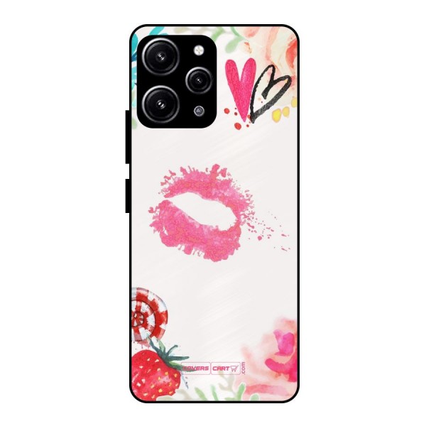 Chirpy Glass Back Case for Redmi 12 4G