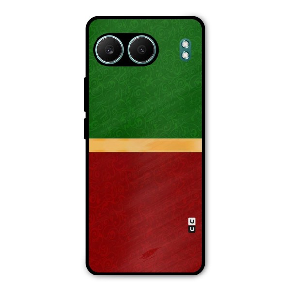 Christmas Colors Stripe Metal Back Case for OnePlus Nord 4