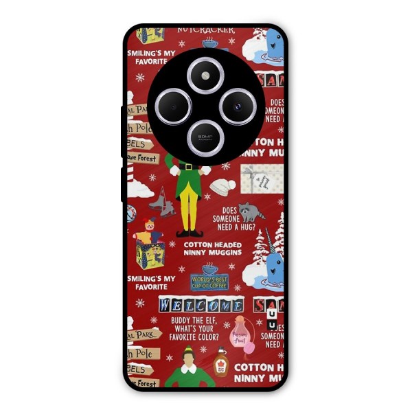 Christmas Cute Doodles Metal Back Case for Redmi A4