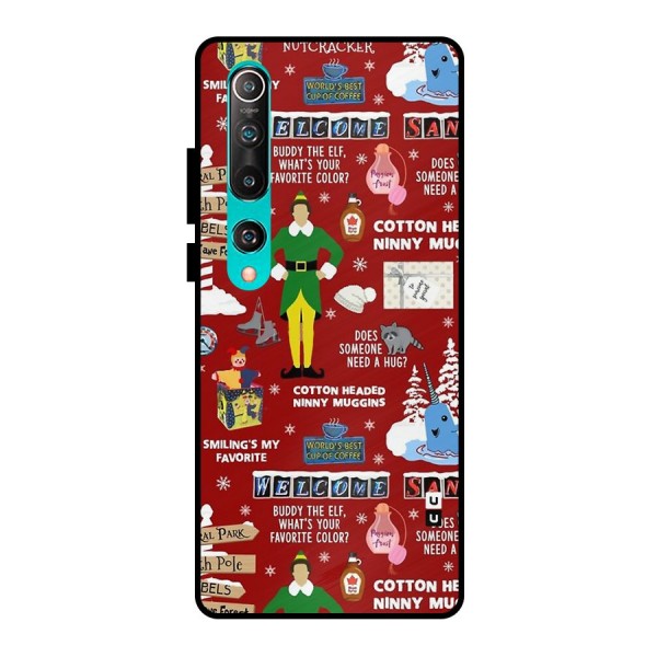 Christmas Doodles Metal Back Case for Mi 10