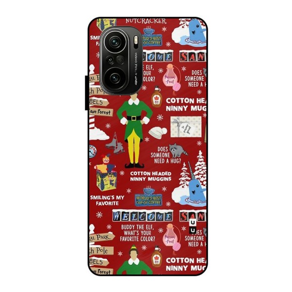 Christmas Doodles Metal Back Case for Mi 11X Pro