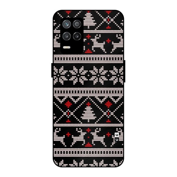 Christmas Seamless Aztec Metal Back Case for Realme 9 5G