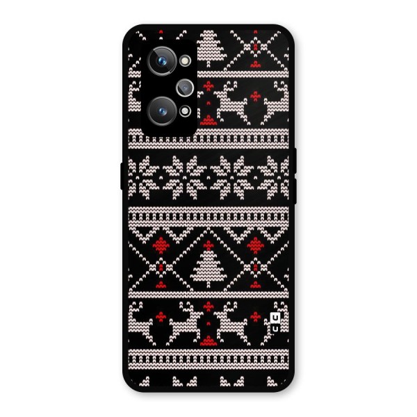 Christmas Seamless Aztec Metal Back Case for Realme GT 2