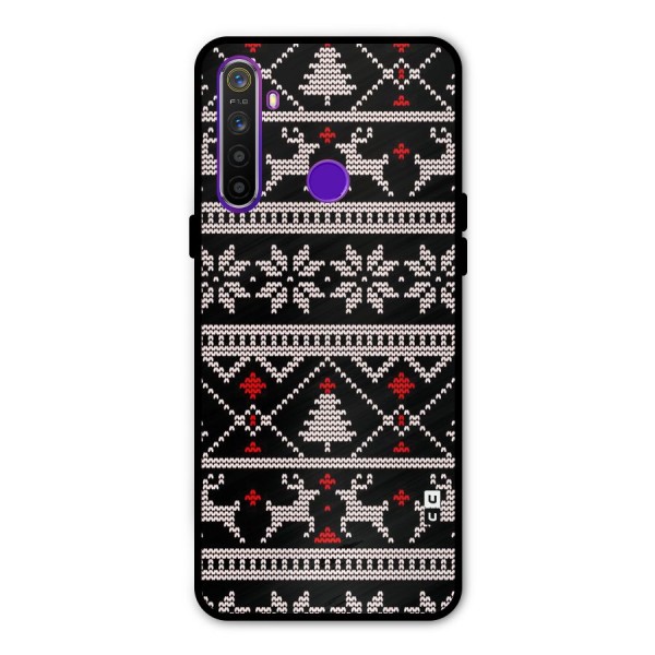 Christmas Seamless Aztec Metal Back Case for Realme Narzo 10
