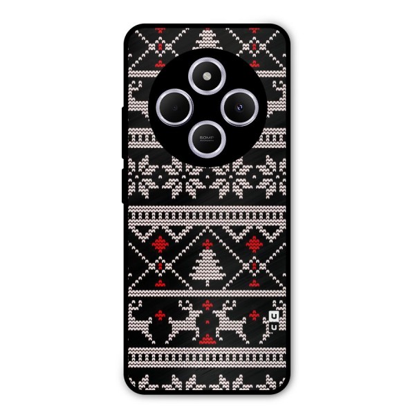 Christmas Seamless Aztec Metal Back Case for Redmi A4