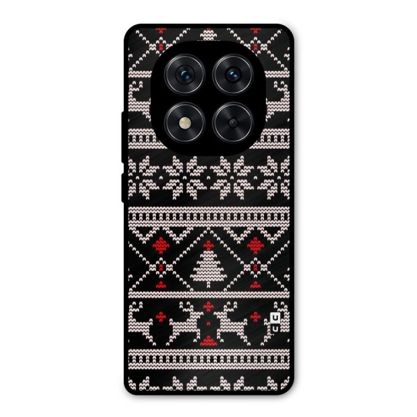 Christmas Seamless Aztec Metal Back Case for Redmi Note 14 Pro 5G