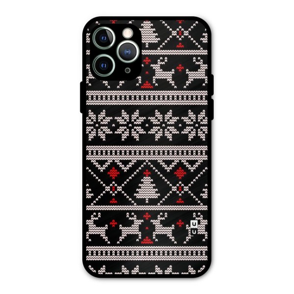 Christmas Seamless Aztec Metal Back Case for iPhone 11 Pro Max