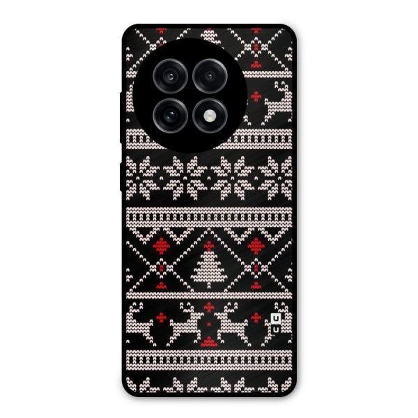 Christmas Seamless Aztec Pattern Metal Back Case for OnePlus 13R