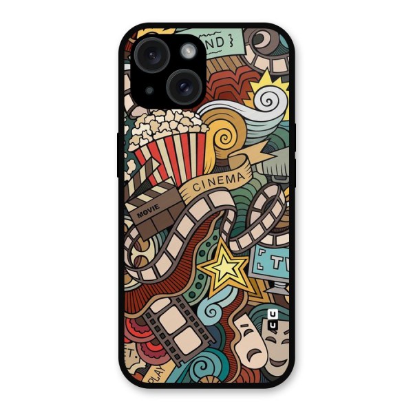 Cinematic Design Metal Back Case for iPhone 15