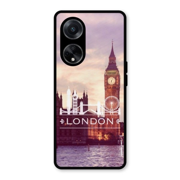 City Tower Metal Back Case for Oppo F23