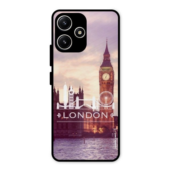 City Tower Metal Back Case for Redmi 12 5G