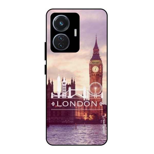 City Tower Metal Back Case for iQOO Z6 44W