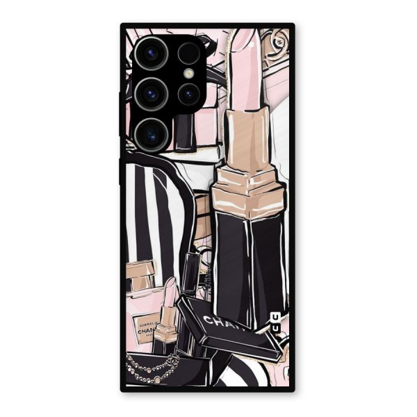 Class Girl Design Metal Back Case for Galaxy S23 Ultra