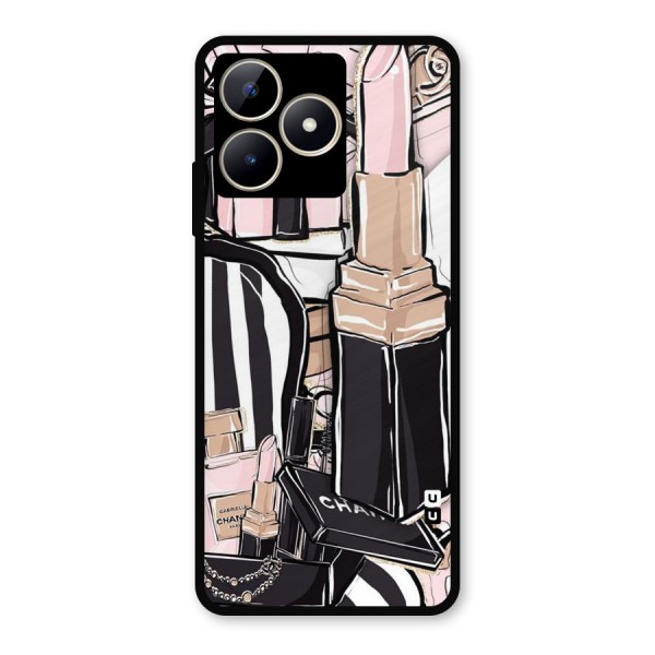 Class Girl Design Metal Back Case for Realme C53
