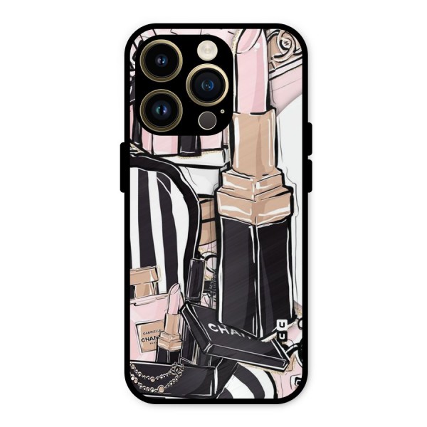 Class Girl Design Metal Back Case for iPhone 14 Pro