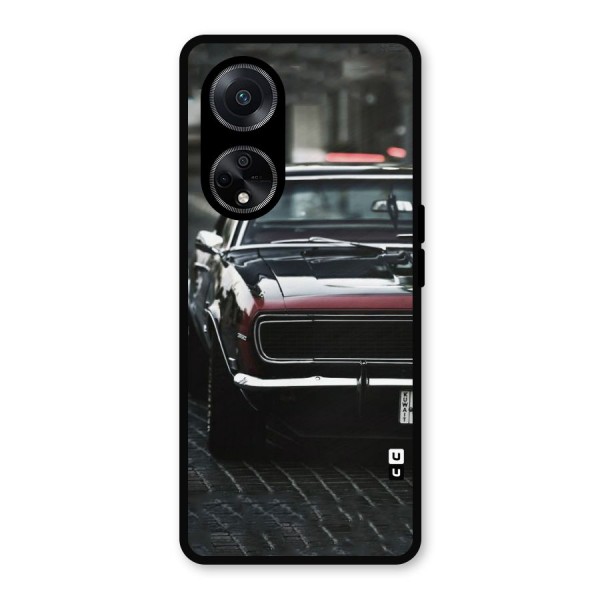 Class Vintage Car Metal Back Case for Oppo F23