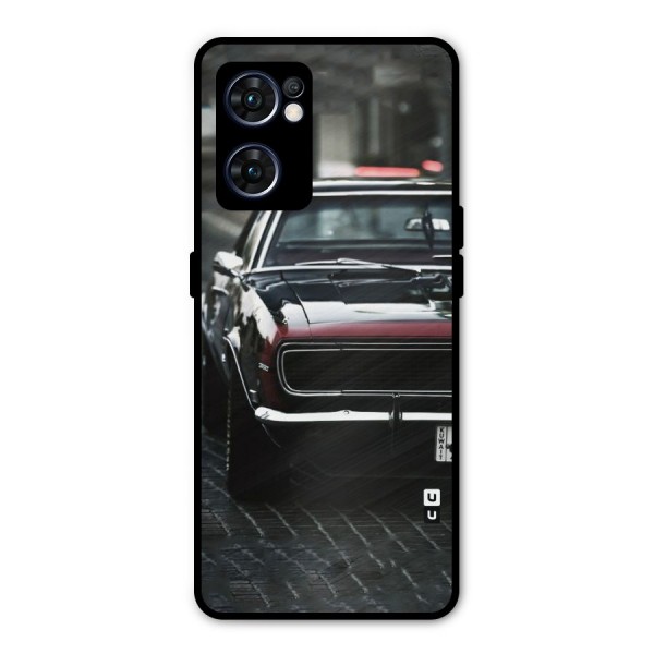 Class Vintage Car Metal Back Case for Oppo Reno7 5G