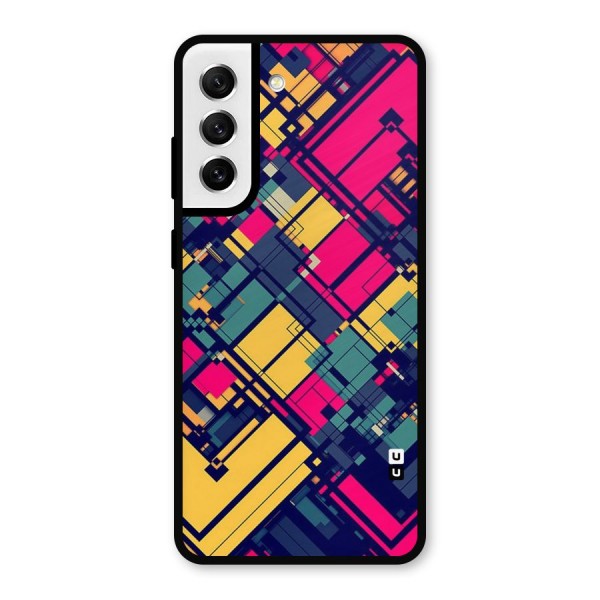 Classic Abstract Coloured Metal Back Case for Galaxy S21 FE 5G