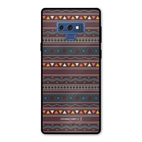 Classic Aztec Pattern Metal Back Case for Galaxy Note 9