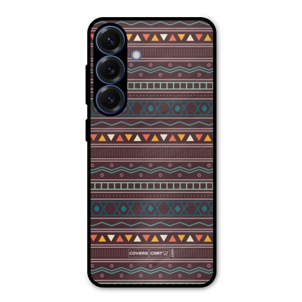 Classic Aztec Pattern Metal Back Case for Galaxy S25