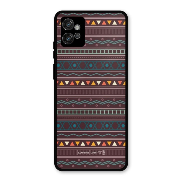 Classic Aztec Pattern Metal Back Case for Moto G32