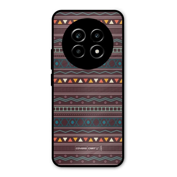 Classic Aztec Pattern Metal Back Case for Realme 13 Pro