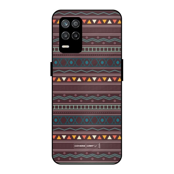 Classic Aztec Pattern Metal Back Case for Realme 9 5G