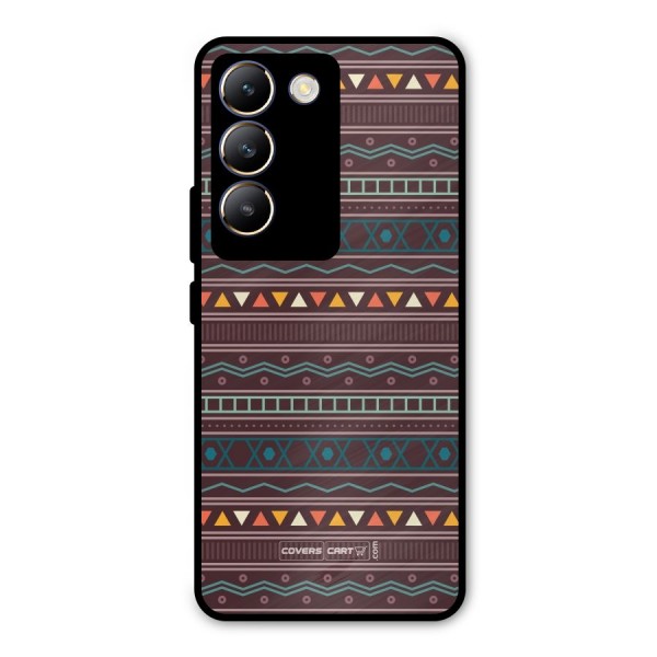 Classic Aztec Pattern Metal Back Case for Vivo Y200e
