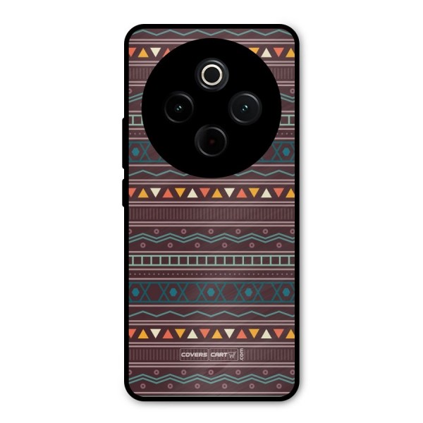 Classic Aztec Pattern Metal Back Case for iQOO Z10