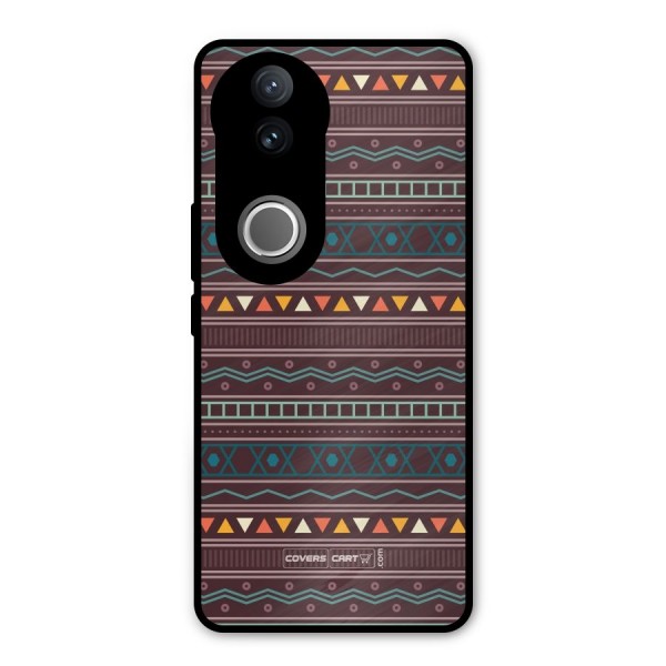 Classic Aztec Pattern Metal Back Case for iQOO Z10R