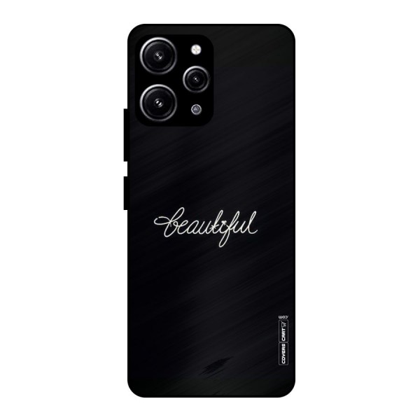 Classic Beautiful Glass Back Case for Redmi 12 4G