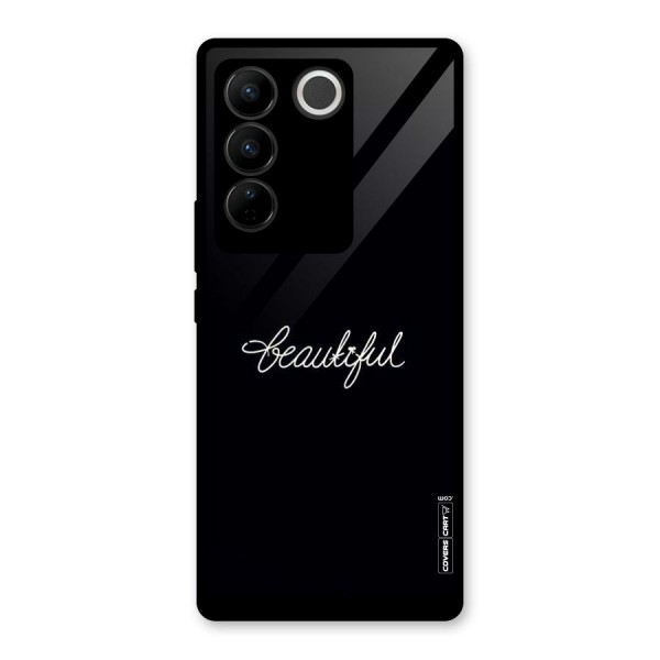 Classic Beautiful Glass Back Case for Vivo V27