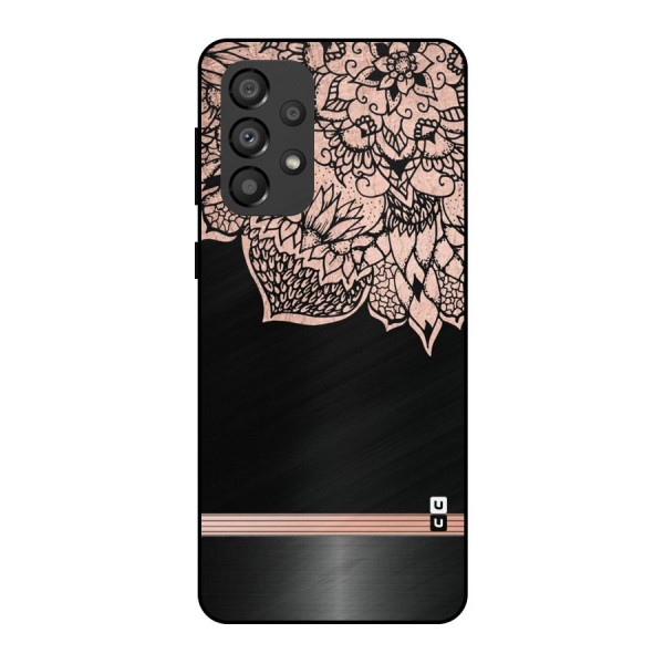 Classic Black Sleak Design Metal Back Case for Galaxy A33 5G