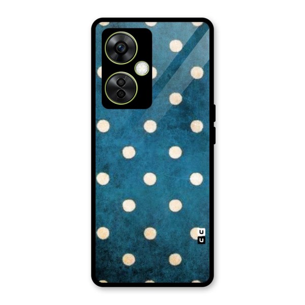 Classic Blue Polka Glass Back Case for OnePlus Nord CE 3 Lite