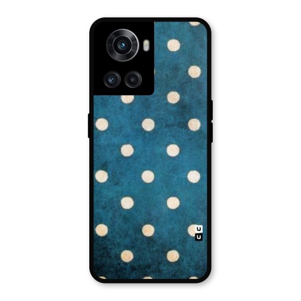 Classic Blue Polka Metal Back Case for OnePlus 10R