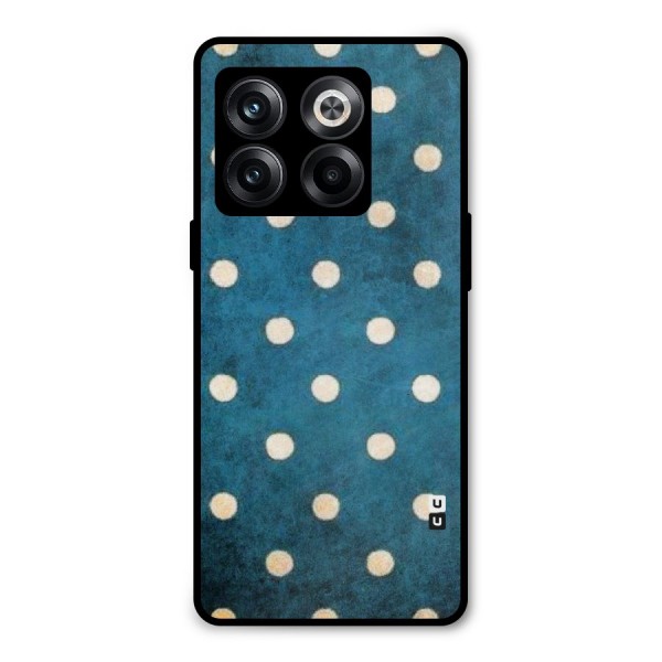 Classic Blue Polka Metal Back Case for OnePlus 10T