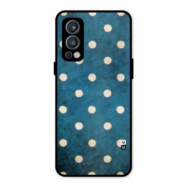 Classic Blue Polka Metal Back Case for OnePlus Nord 2 5G