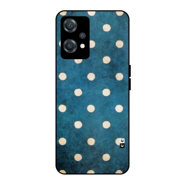 Classic Blue Polka Metal Back Case for OnePlus Nord CE 2 Lite 5G