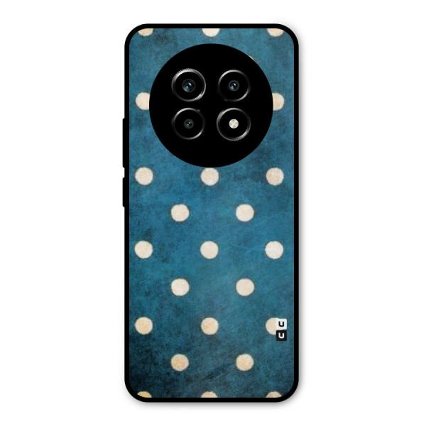 Classic Blue Polka Metal Back Case for Realme 13 Pro